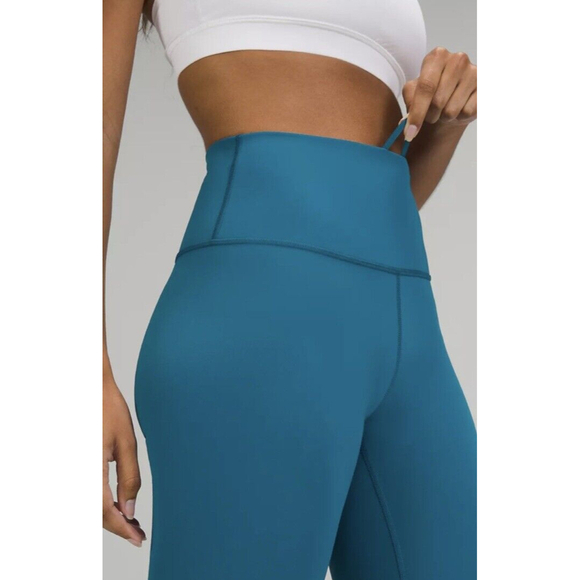 Lululemon Wunder Train High-Rise Pant 25” Capri Blue Women’s Sz 18 NWT - Picture 3 of 4
